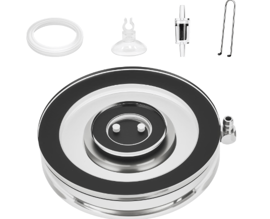 hygger Air Stones for Aquariums, Transparent Acrylic Fish Tank Bubbler Kit with Air Tube, Ultra Silent Bubble Stone Super-High Dissolved Oxygen Diffuser for Aquarium Fish Tank and Hydroponic