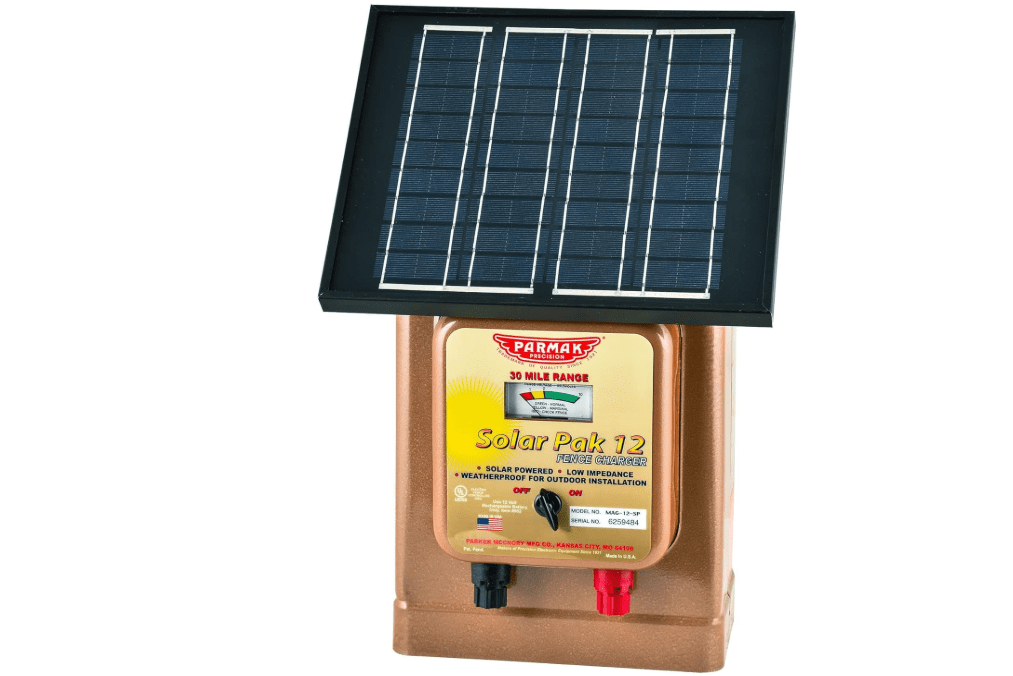 Parmak Magnum Solar-Pak 12 Low Impedance 12 Volt Battery Operated 30 Mile Range Electric Fence Charger MAG12-SP