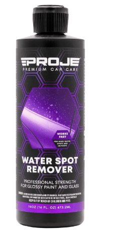 PROJE' Water Spot Remover - Neutralizes & Breaks Down Hard Water Spots - For Glass, Paint, Metal, Shower Doors, Car Detailing, & More - Can Be Used on Ceramic Coated Vehicles - 16 Fl Oz
