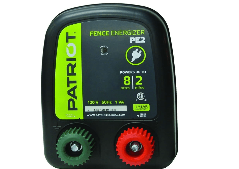 Patriot PE2 Electric Fence Energizer, 0.10 Joule (Original Version)