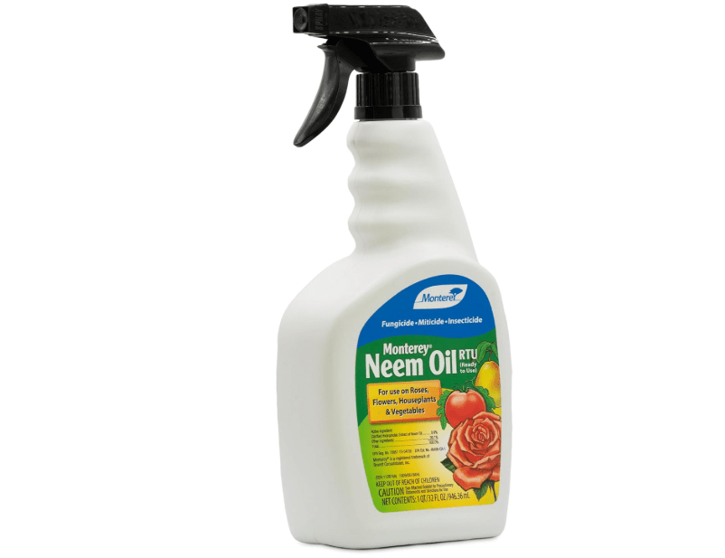 Monterey Neem Oil Spray for Plants Ready to Use - for Use on Roses, Flowers, Houseplants, and Vegetables - 32 oz