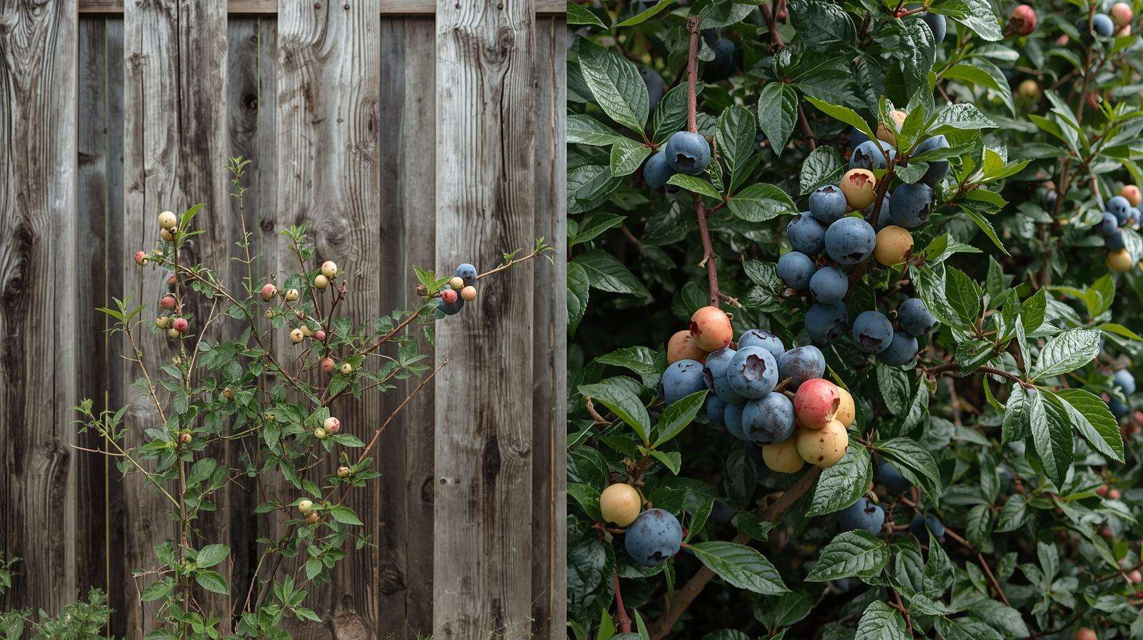 Before and after micronutrients fertilizer correction in organic blueberries – 19% yield increase