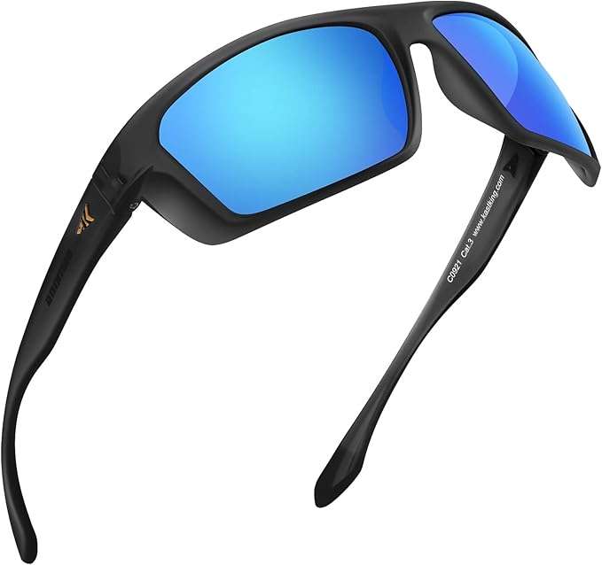 KastKing Huzzah Polarized Sport Sunglasses for Men and Women, Ideal for Driving Fishing Cycling and Running,UV Protection