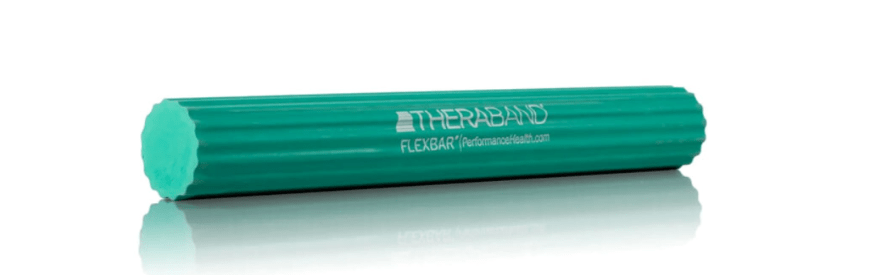 THERABAND FlexBar, Tennis Elbow Therapy Bar, Relieve Tendonitis Pain & Improve Grip Strength, Resistance Bar for Golfers Elbow & Tendinitis, Green, Medium, Intermediate
