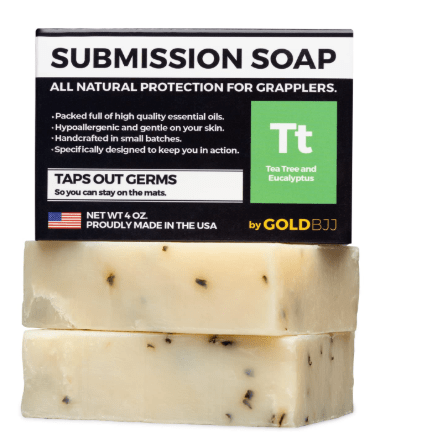 Premium Tea Tree Oil Soap - USA Made Bar Soap for BJJ, Jiu Jitsu, Wrestling, and Grappling (2-Pack of 4 Ounce Soap Bars, Classic Tea Tree)