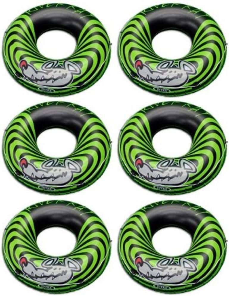Intex 6-Pack River Rat 48-Inch Inflatable Tubes for Lake/Pool/River | 6 x 68209E