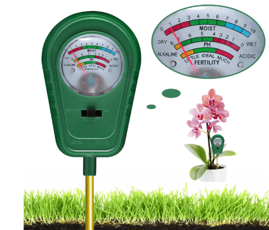 3-in-1 Soil Test Kit, Soil Moisture Meter/Soil ph Meter/Fertility Soil Tester, Soil Hygrometer for Garden, Farm, Plant, Outdoor, Indoor, Lawn Care Moisture Meter for Hous Plants