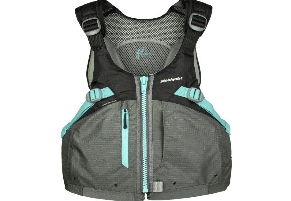 Stohlquist Women's Life Jacket PFD | 8 Points of Adjustment for Ultimate Fit | Ripstop Outer Shell, High Back Flotation, Sit-On-Top Kayak Comfortability - Custom Design Fit for Women