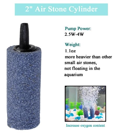 AQUANEAT Aquarium Air Stones 2 inch 12 Pack, Bubble Stone, Aerator Bubble Diffuser, Air Pump Accessories for Aquariums, Fish Tanks, and Hydroponics