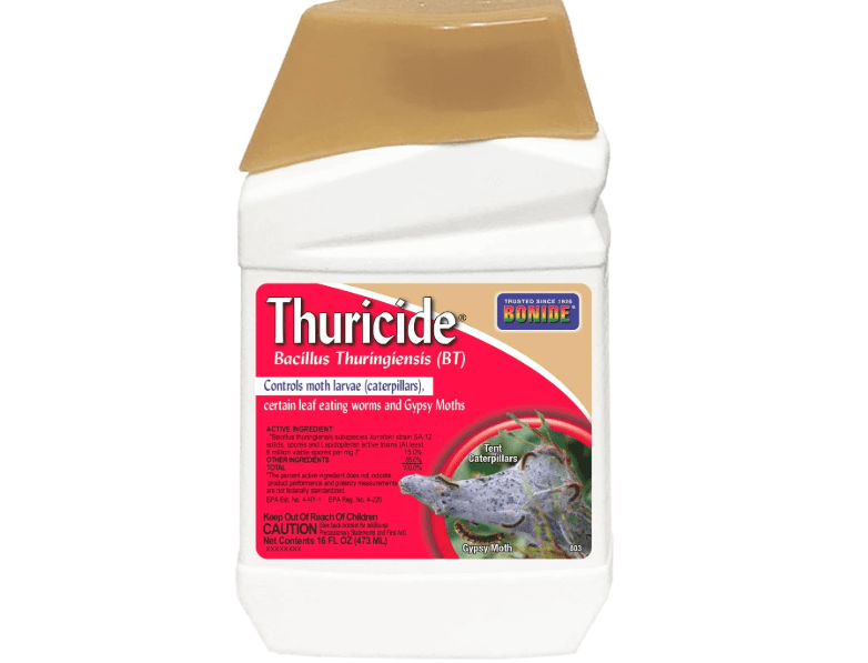 Bonide Thuricide BT Concentrate, 16 oz Ready-to-Mix Solution for Caterpillar, Worm and Moth Control in Home Garden