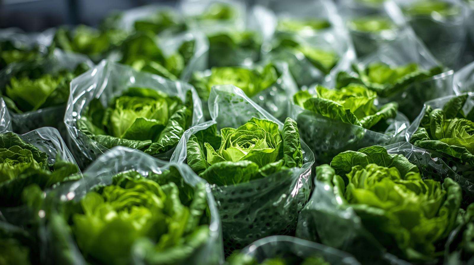Harvesting and packing Black Seeded Simpson lettuce with cool storage
