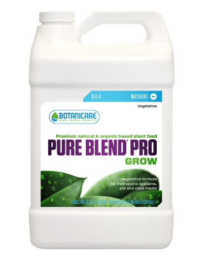 Botanicare Pure Blend Pro Grow, Nutrient, 3-2-4, 1 gal.
