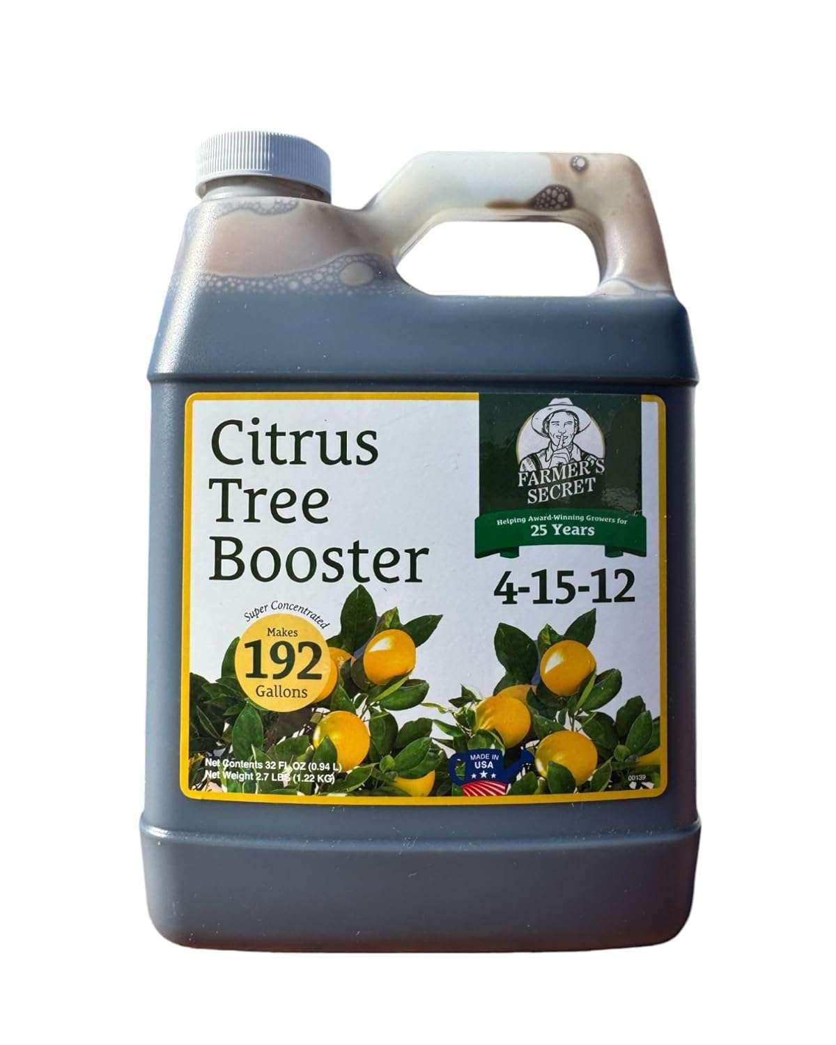 EZ-GRO Citrus & Tropical Tree Fertilizer Bundle - Plant Starter for Orange, Lemon, Lime, Mango, Avocado & More - 1 Qt / 32 fl oz Liquid Nutrients for Fruit Growth, Root Development & Vigorous Plant He 