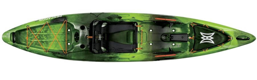 Perception Pescador Pro 12 | Sit on Top Fishing Kayak with Adjustable Lawn Chair Seat | Large Front and Rear Storage | 12