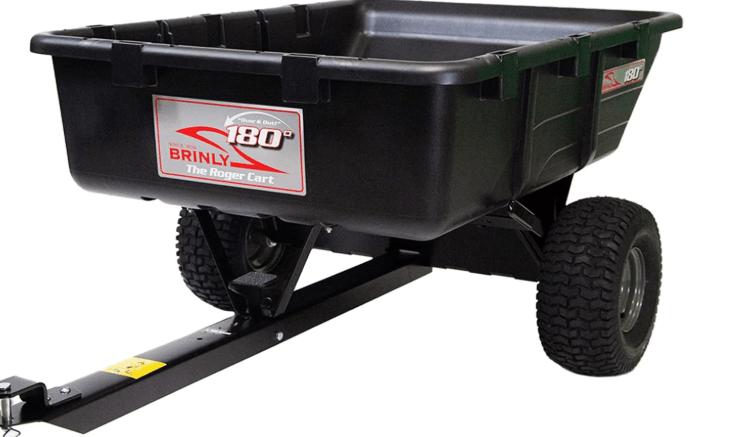 Brinly RPC-10BH-A The Roger 180-Degree Full Dump Cart with Durable Compression-Molded Bed