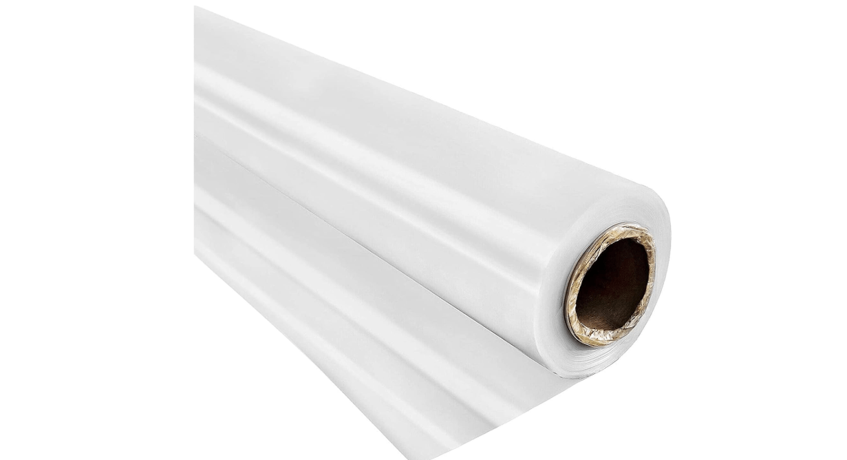 VEVOR Greenhouse Plastic Sheeting 24 x 50 ft, 6 Mil Thickness UV Resistant Clear Polyethylene Film, Hoop Green House Cover for Farms, Agriculture, Garden