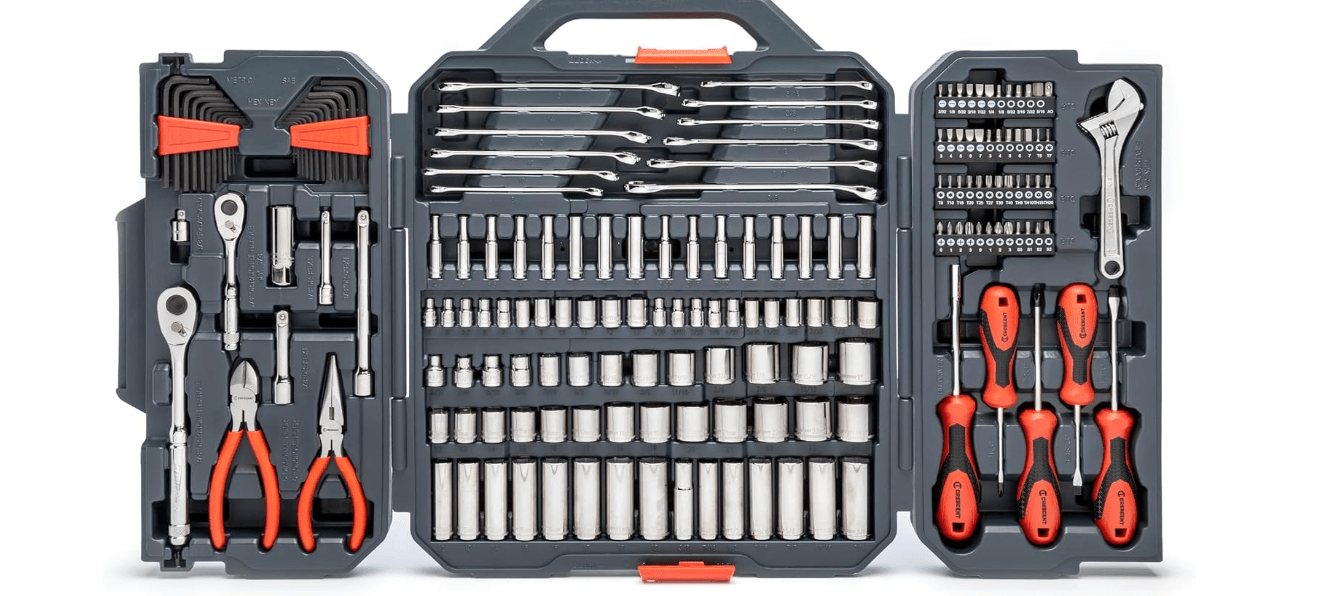 Crescent 180 Piece Professional Tool Set in Tool Storage Case - CTK180
