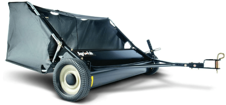 Agri-Fab 45-0320 42" Tow-Behind Lawn Sweeper, 12 cu. ft Hopper Bag Capacity; Leaf & Grass Catcher, with Adjustable Brush Height and Easy to Use Dumping Rope