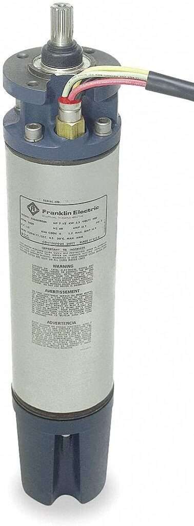 Franklin 7-1/2 HP Deep Well Submersible Pump Motor, 3-Phase, 3450 Nameplate RPM, 230 Voltage - 2366019020 