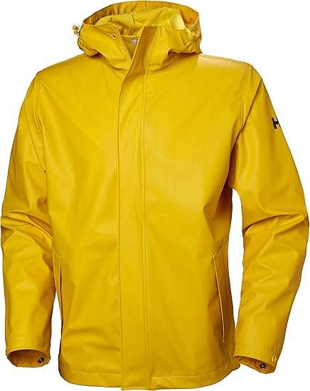 Helly-Hansen mens Moss Hooded Waterproof Windproof Raincoat Jacket