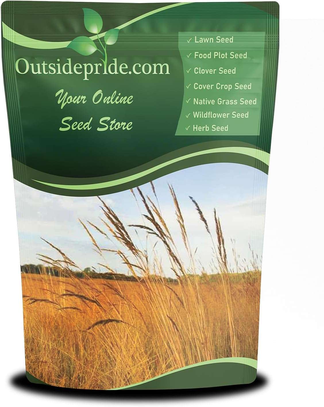 Outsidepride Perennial Tall Native Grass Seed Mix - 5 lbs. Blend of Drought-Tolerant, Low-Maintenance Bluestem, Switchgrass & Indian Grass Seeds for Wildlife Habitat, Erosion Control & Landscaping