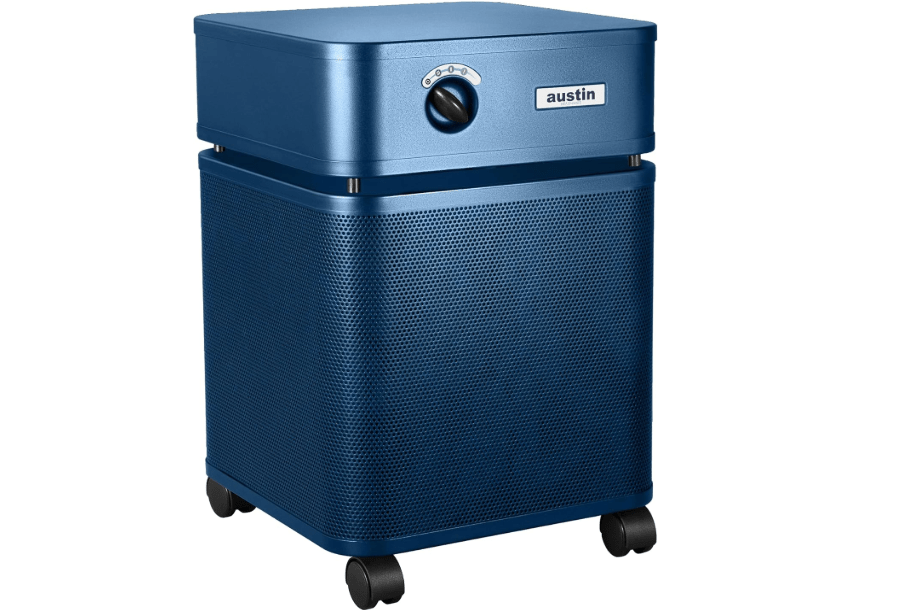 Austin Air HealthMate Standard Air Purifier Midnight Blue - Advanced 4- Stage Filtration Air Purifiers For Home with Activated Carbon & Zeolite - Ideal as Air Purifiers for Bedroom, Model B400
