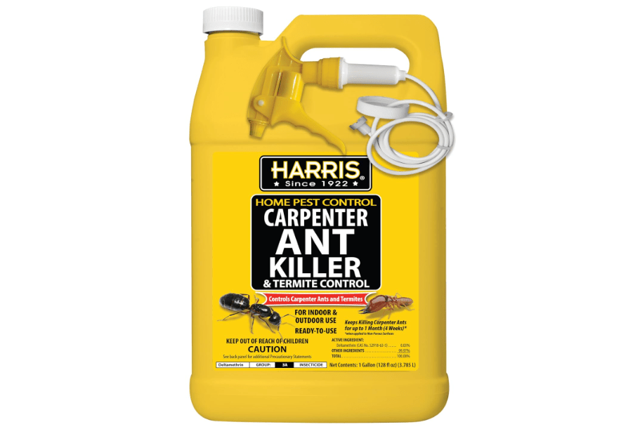Harris Carpenter Ant Killer & Termite Control Treatment, Kills On Contact, Odorless & Non-Staining Formula, 128 Oz