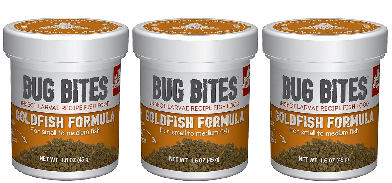 Fluval (3 Pack) Bug Bites Goldfish Formula for Small to Medium Fish