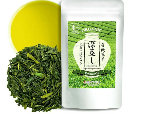 chaganju Green Tea Sencha Fukamushi - deep-steamed green tea - Japanese Organic Loose Leaf Tea, 80g【YAMASAN】
