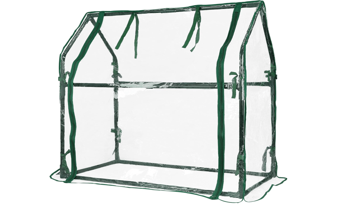 Gardzen Mini Greenhouse Heavy Duty Portable Green House, Clear Tent Indoor or Outdoor for Plants 36.2”(L) x18.9”(W) x33.3”(H) 