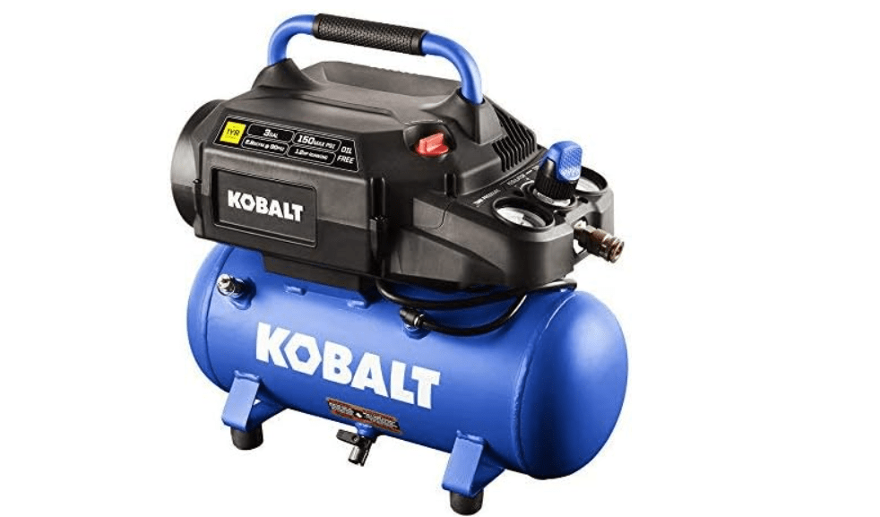 Kobalt 3-Gallon Portable 150-PSI Electric Hot Dog Air Compressor
