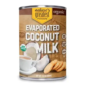 Nature's Greatest Foods Tropical Delight: Vegan Evaporated Coconut Milk with Exquisite Aroma - Dairy-Free, Guilt-Free, and Allergy-Friendly (Organic 400ml, Pack of 12)
