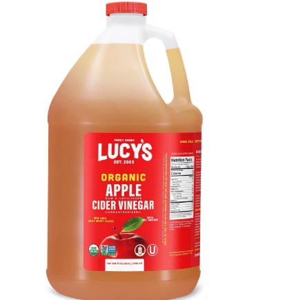Lucy's Family Owned - GALLON SIZE, Organic, With the Mother, Apple Cider Vinegar, Unfiltered, Unpasteurized, NonGMO, and Raw