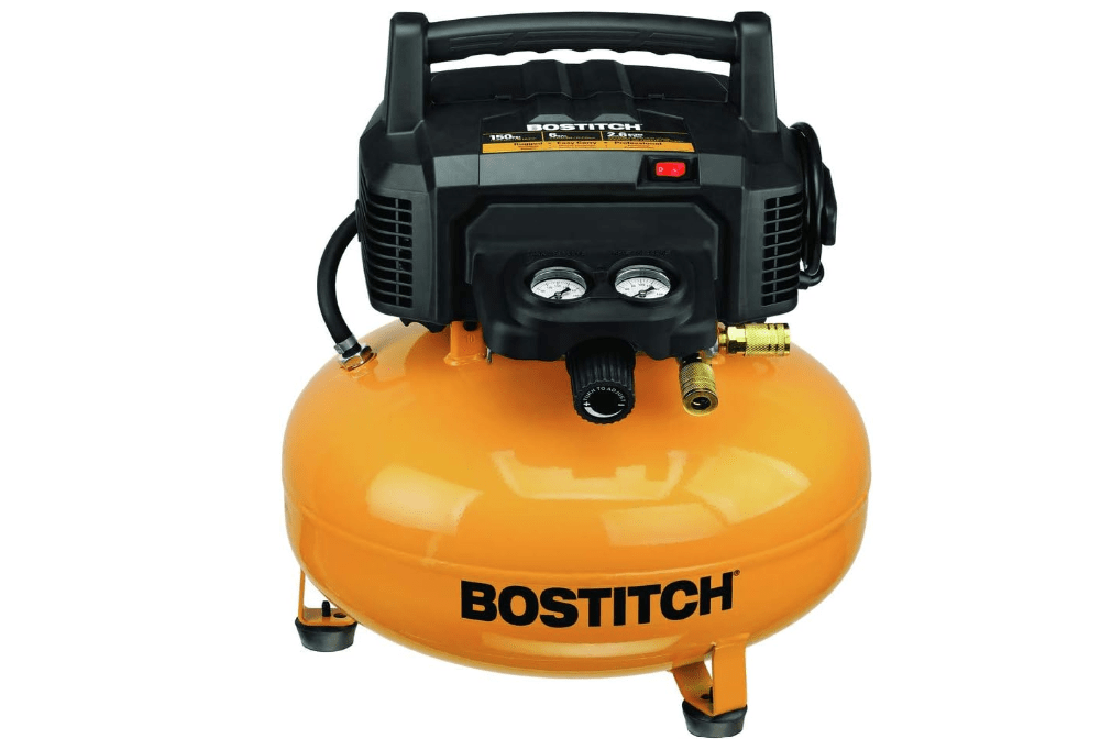 Bostitch BTFP02012 0.8 HP 6 Gallon Oil-Free Pancake Air Compressor
