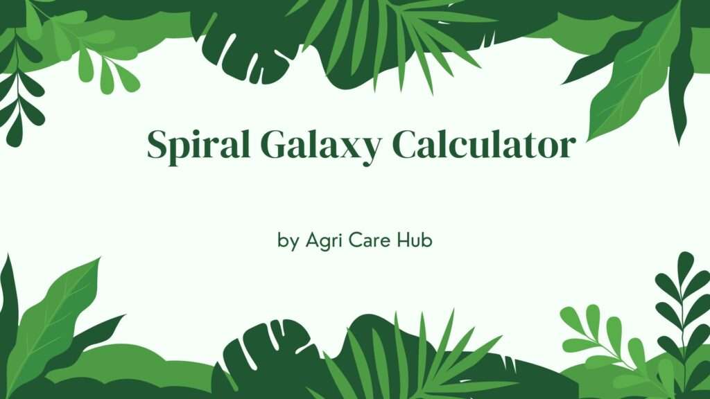 Spiral Galaxy Calculator