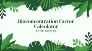 Bioconcentration Factor Calculator