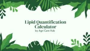 Lipid Quantification Calculator