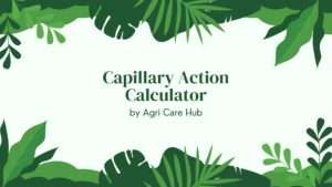 Capillary Action Calculator