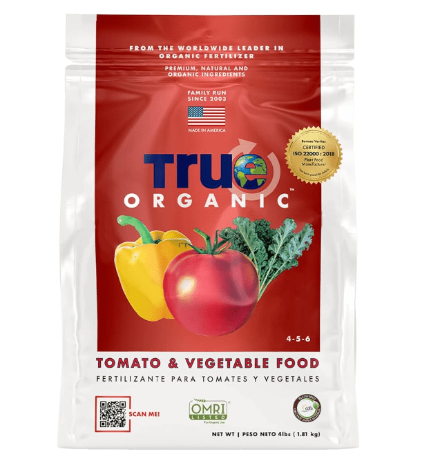 True Organic Tomato & Vegetable Plant Food 5-5-5 (Best All-Around Granular for Sustainability)