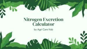 Nitrogen Excretion Calculator
