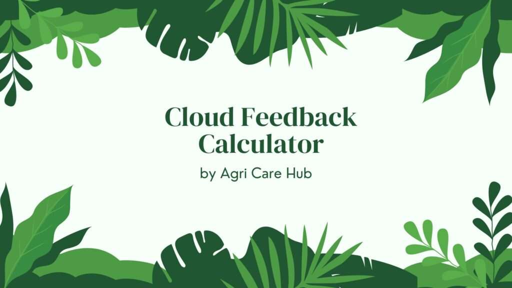 Cloud Feedback Calculator