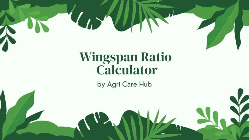 Wingspan Ratio Calculator