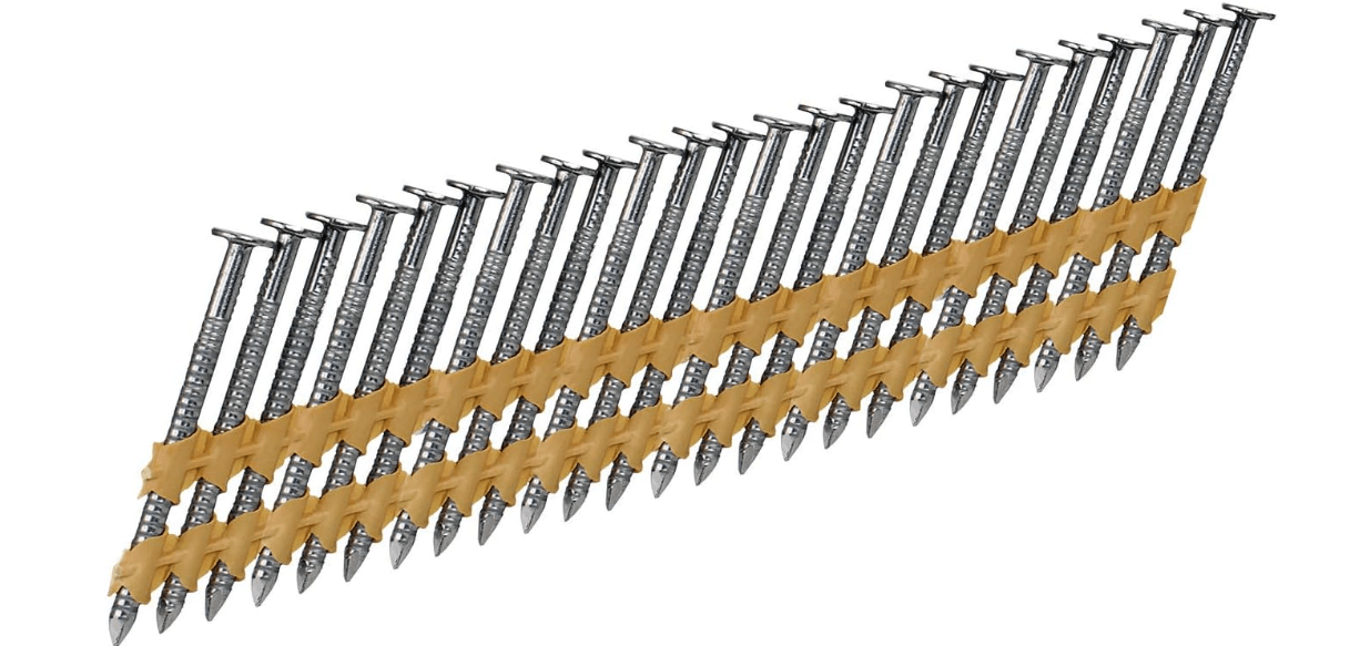 Freeman 21° .113" x 2" Plastic Collated Stainless Steel Framing Nails – Ring Shank – Full Round Head – 2,500 Count – Corrosion-Resistant Nails for Framing, Decking & Docks – SSFR.113-2RS
