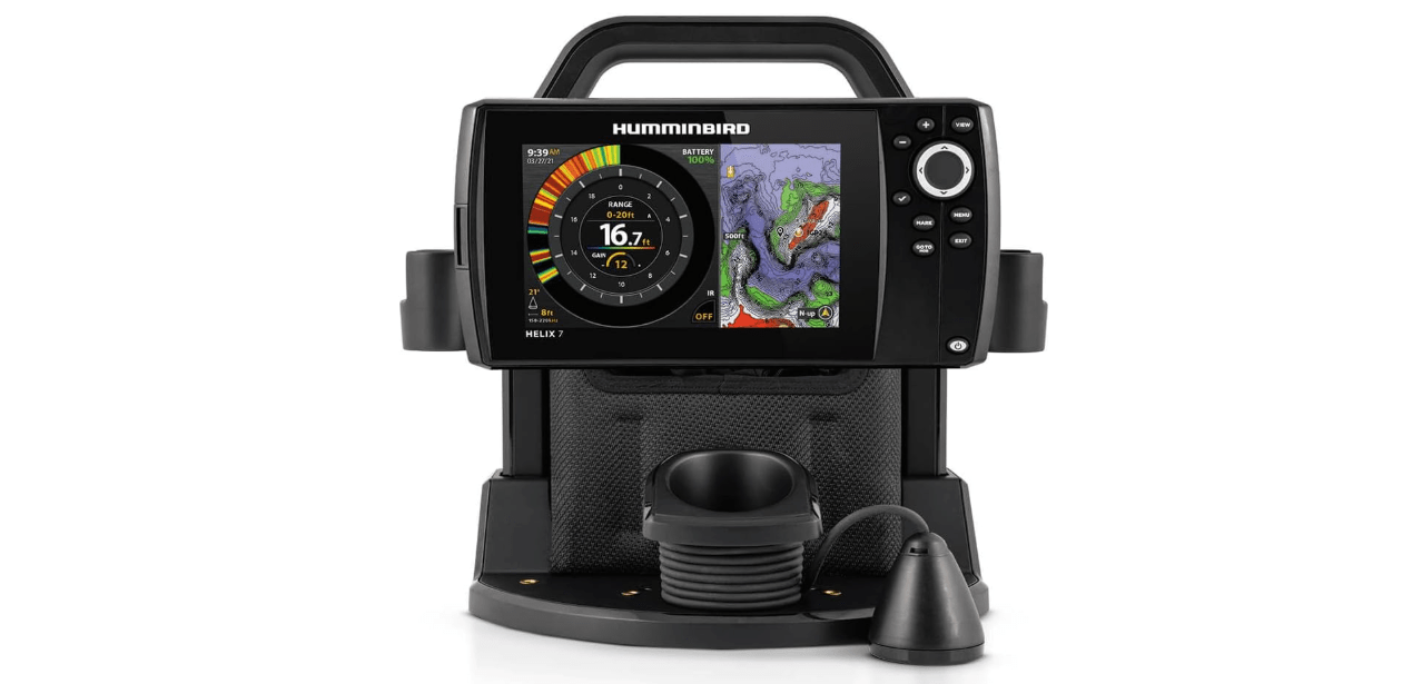 Humminbird ICE Helix 7 G4 GPS Fish Finder with Dual Spectrum Chirp Sonar
