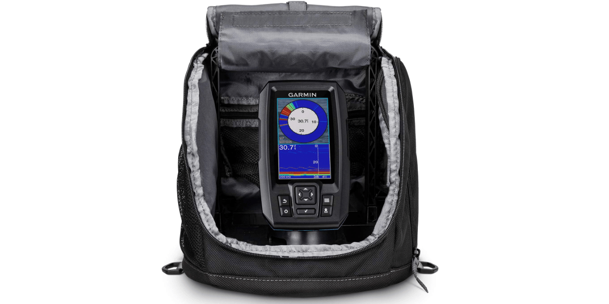 Garmin Striker Plus 4 Ice Fishing Bundle, Includes Portable Striker Plus 4 Fishfinder and Dual Beam-IF Transducer
