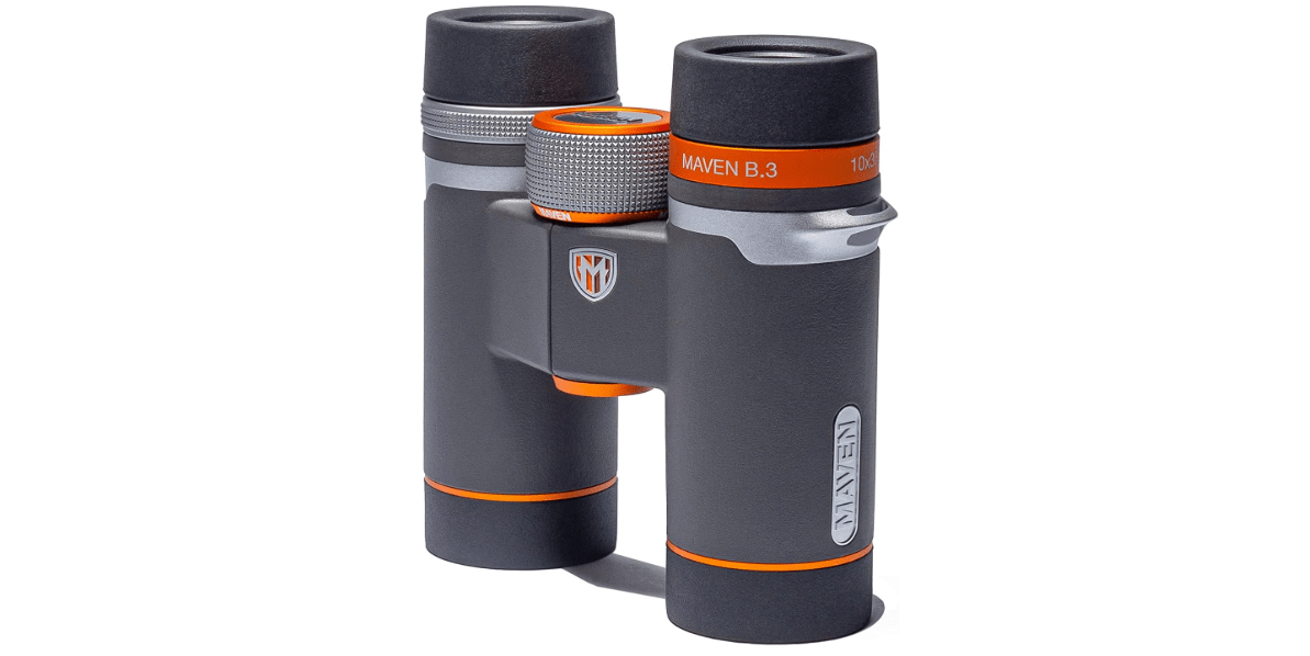 Maven B3 30mm ED Compact Binocular (8x30, Gray/Orange)
