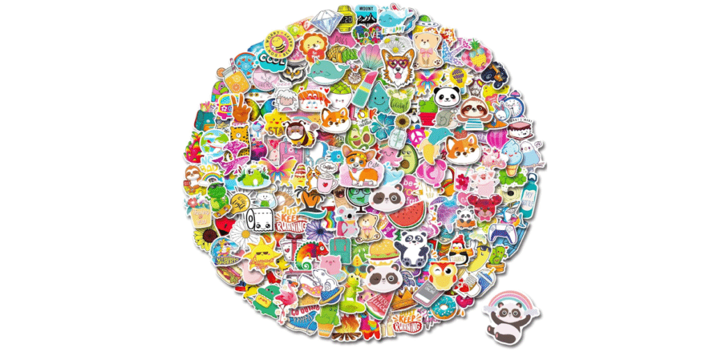 300 PCS Cute Stickers Vsco Stickers for Water Bottles Waterproof Cute Stickers for Kids Teens Girls Aesthetic Vinyl Stickers for Water Bottles Flask Phone Laptop Skateborad Stickers, Sticker Pack
