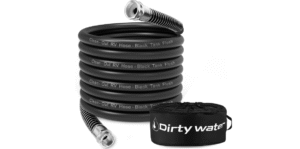 Camper & RV Black Water Hose - No-Kink Design Camper Sewer Hose - RV Accessories With Storage Bag - Perfect For Black Water, Gray Water, And RV Tank Cleaning, 35FT 5/8" Diameter
