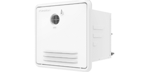 Furrion® RV Tankless Gas 60,000 BTU Water Heater - 16.14" x 16.14" White Door - 2.4 GPM – Vortex Technology steadies temperatures – Propane Gas-Powered Technology, Electric Ignition – 2021128847 
