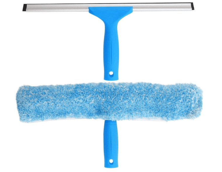 Mr. Siga Professional Window Cleaning Combo – Best 2-in-1 Scrubber-Squeegee